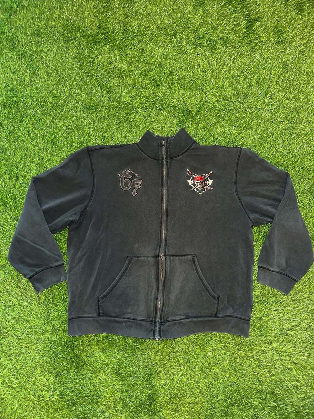 Disneyland Walt Disney World Pirates of the Caribbean Full Zip Hoodie XXL